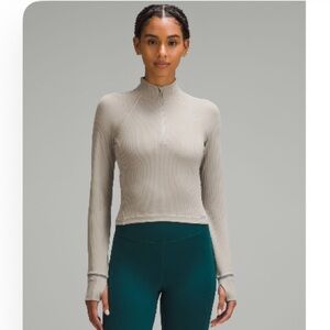 lululemon athletica Beige Long Sleeve Top
